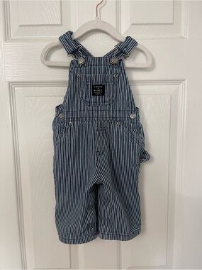 Lakin & Mckey Striped Blue and White Kids Overalls